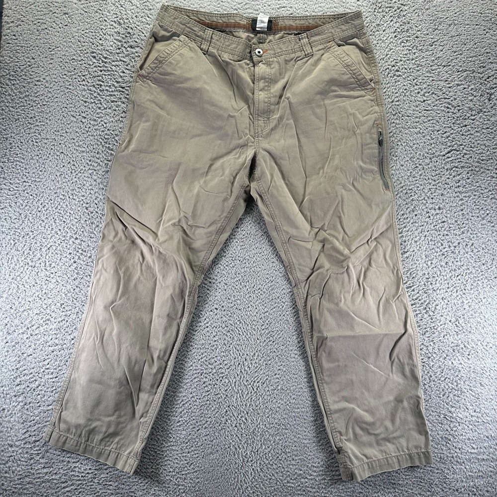 Outdoor Life Pant Mens 40x32 Brown Nylon Windbreaker Straight Hiking Gorpcore